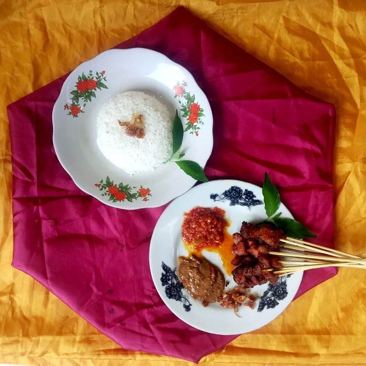 PAKET SATE NASI PUTIH