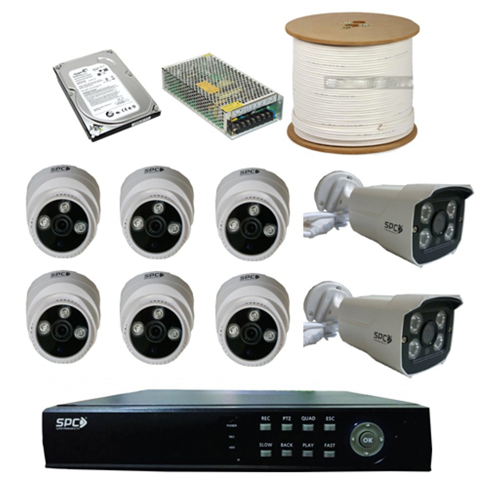 PAKET CCTV 8 CHANNEL MERK SPC