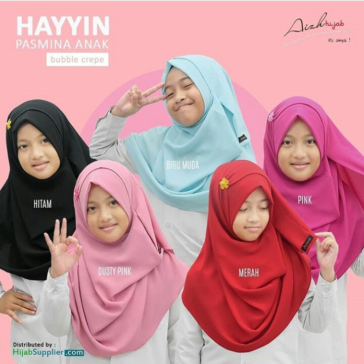 JILBAB PASMINA MERK HAYYIN PER UNIT