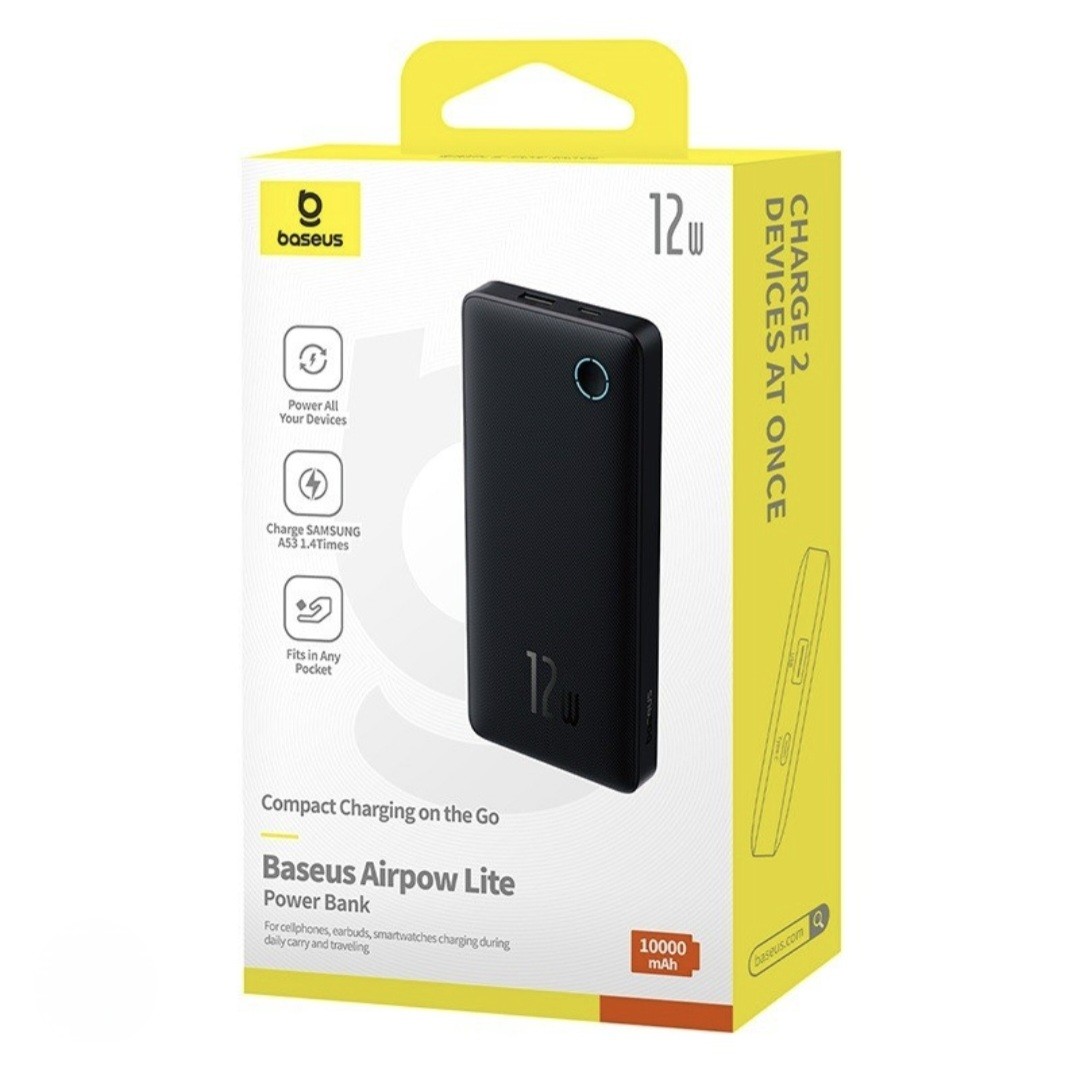 POWERBANK BASEUS AIRPOW LITE 12W 10000