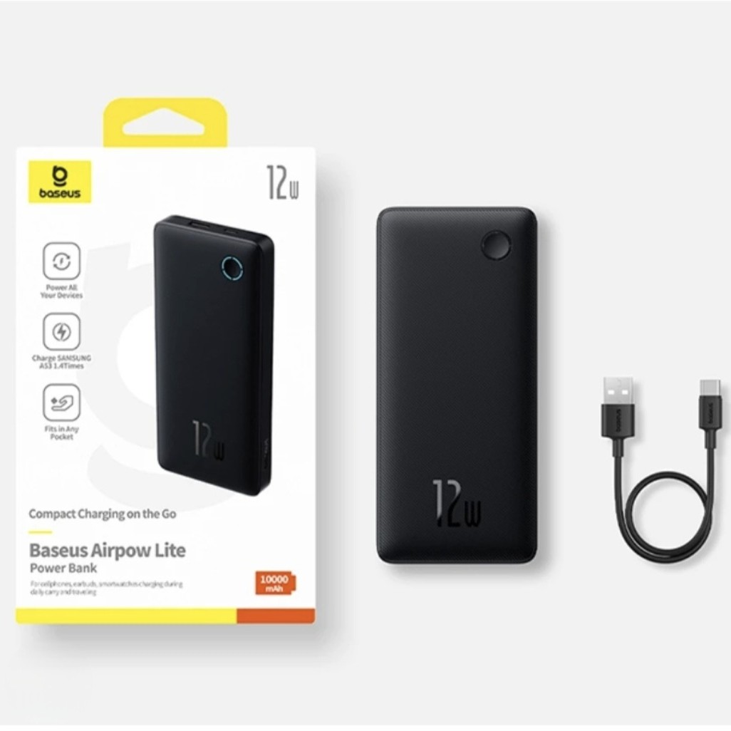 POWERBANK BASEUS AIRPOW LITE 12W 10000 2