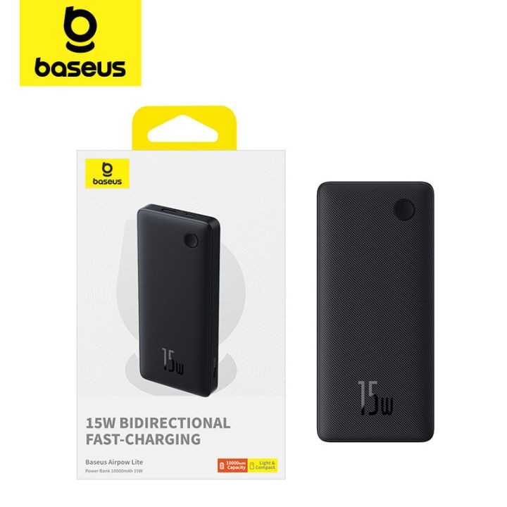 POWERBANK BASEUS AIRPOW LITE 15W 10000 2