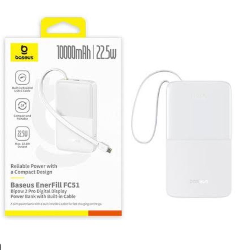 POWERBANK BASEUS ENERFILL FC51 10000MAH 2