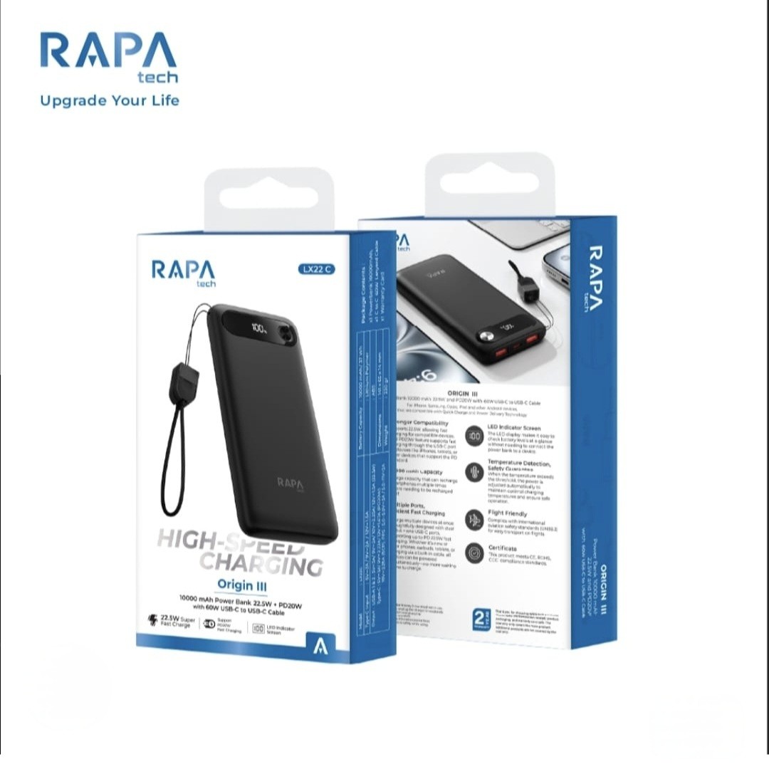 POWERBANK RAPA LX22 C 10000mAh