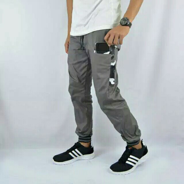 PREMIUM CELANA JOGGER JOGER PANJANG LIST STRIPE ARMY 5