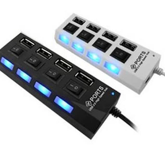 PROMO USB 20 HUB 4 PORT SAKLAR ONOFF MURAH - KIT 4