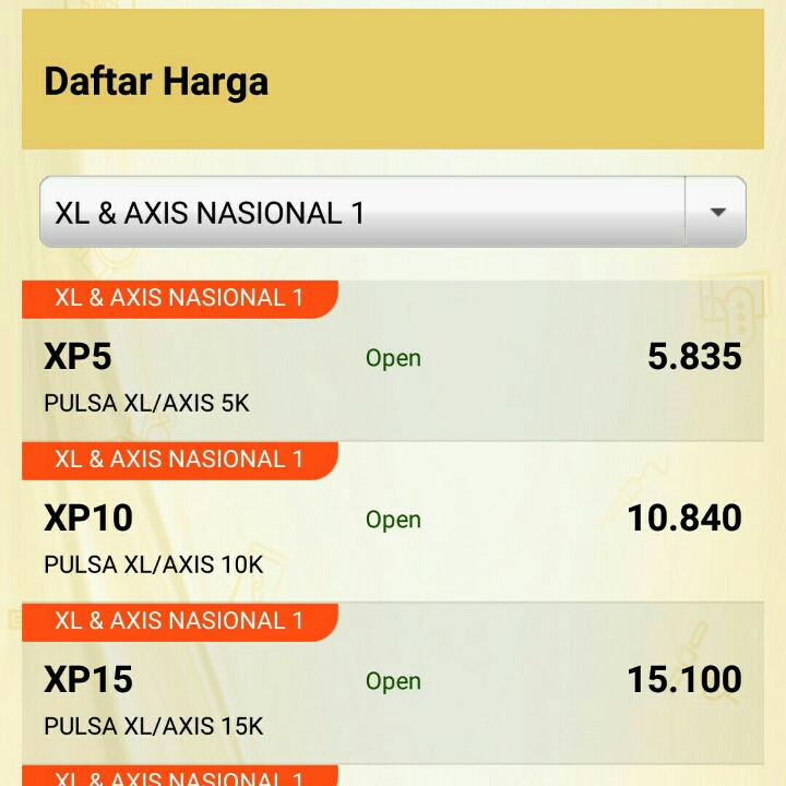 DAFTAR AGEN PULSA INDONESIA 3