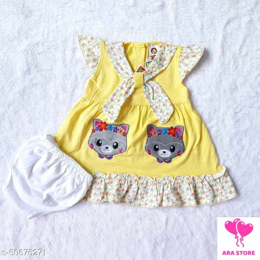 Pakaian Anak Perempuan Kuning Muda