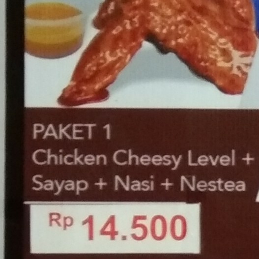 Paket 1 Chicken Cheesy Level
