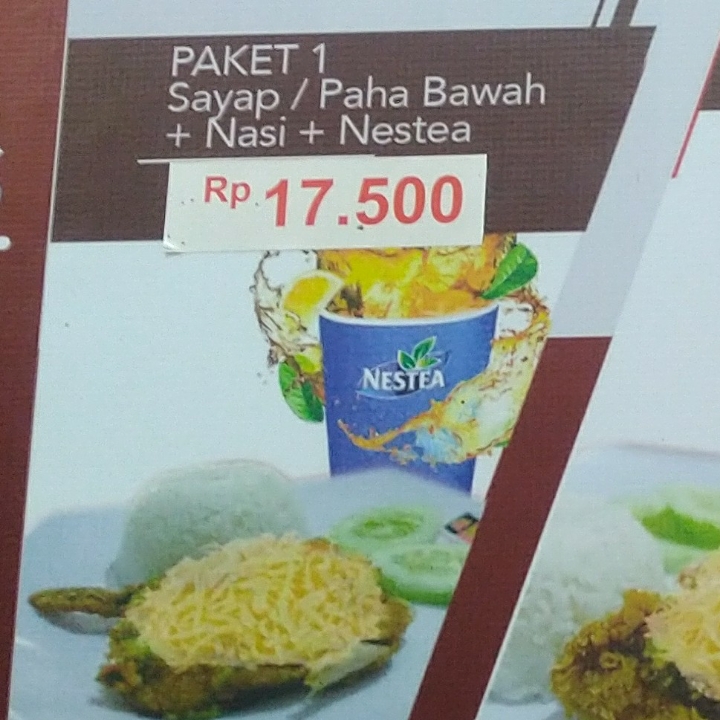 Paket 1 Geprek Keju