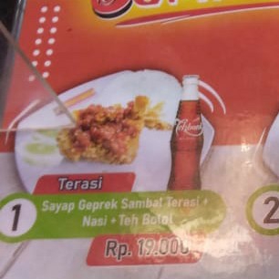 Paket 1 Geprek Sambel Terasi