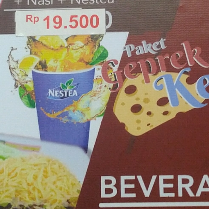 Paket 3 Geprek Keju 