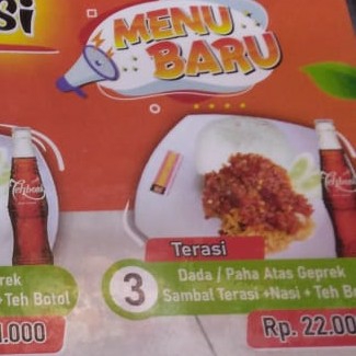 Paket 3 Geprek Sambel Terasi