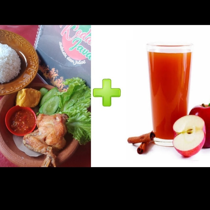 Paket Ayam Plus Jus Apel