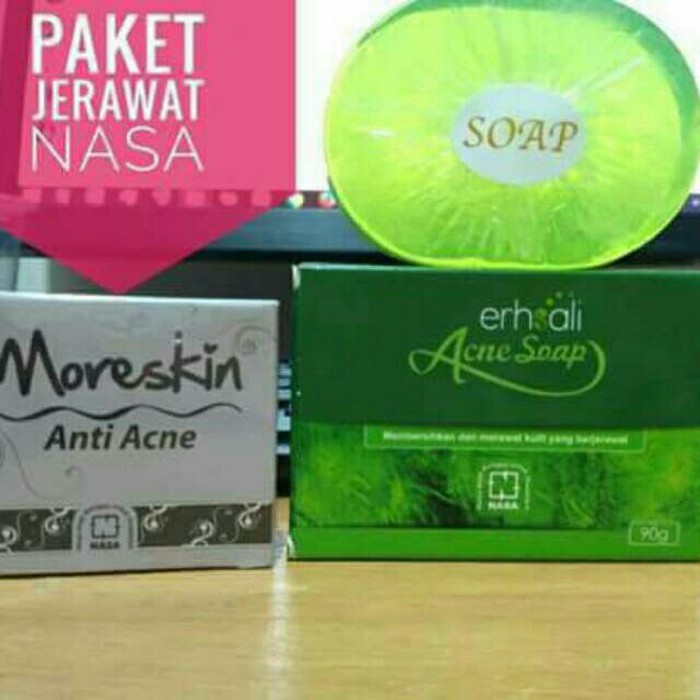 Paket Cream Dan Sabun Anti Jerawat Nasa 2
