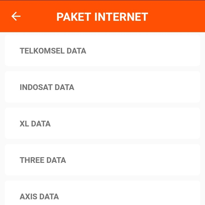 Paket Data All Operator