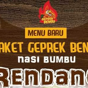 Paket Geprek Bensu Nasi Bumbu Rendang