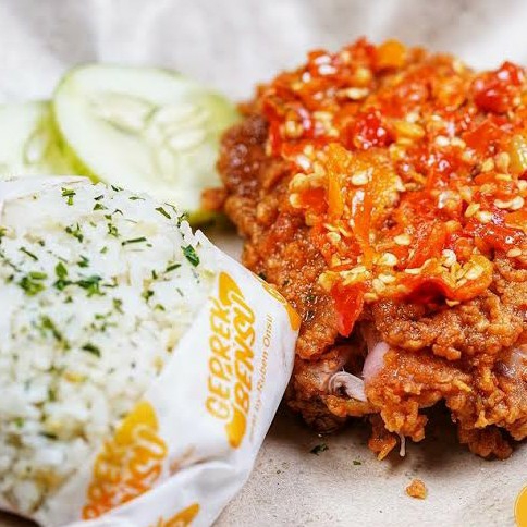 Paket Geprek Bensu Nasi Daun Jeruk