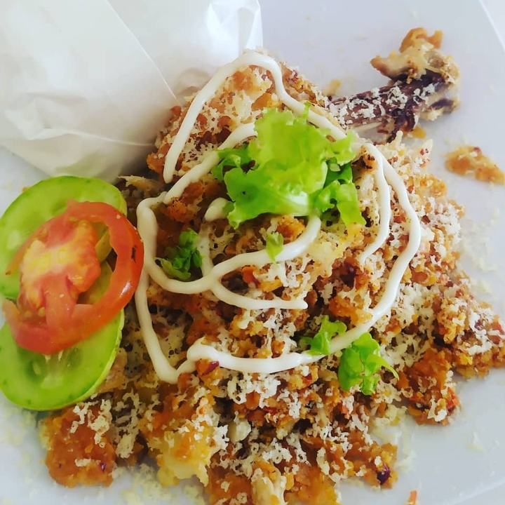 Paket Geprek Mozarella Dada Nasi Esteh