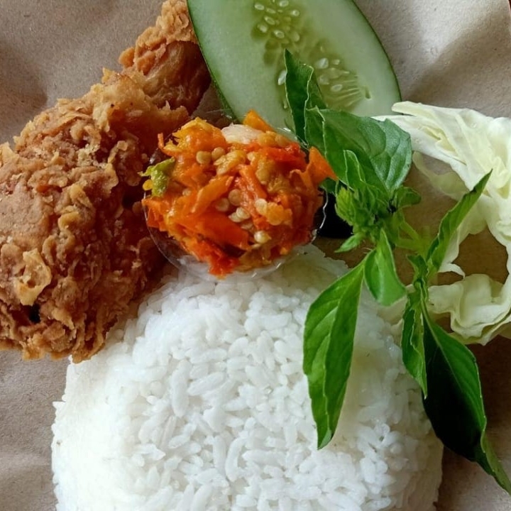 Paket Geprek Paha Bawah