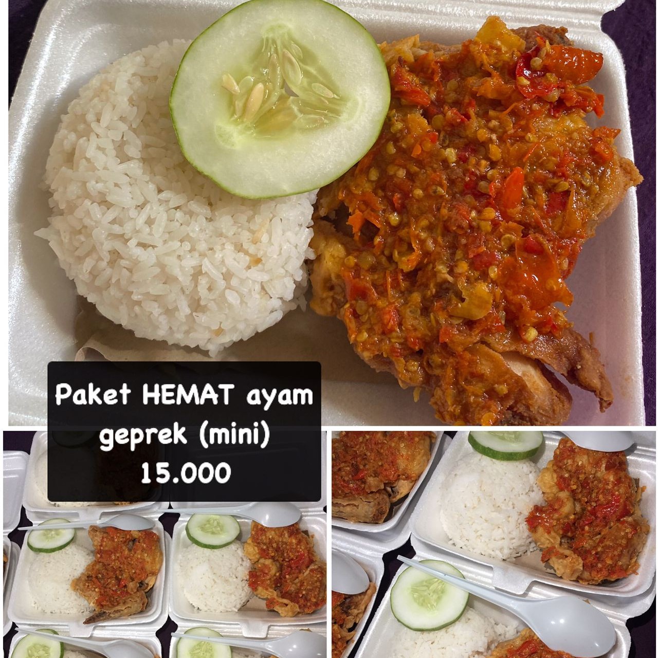 Paket Hemat Ayam Geprek Mini