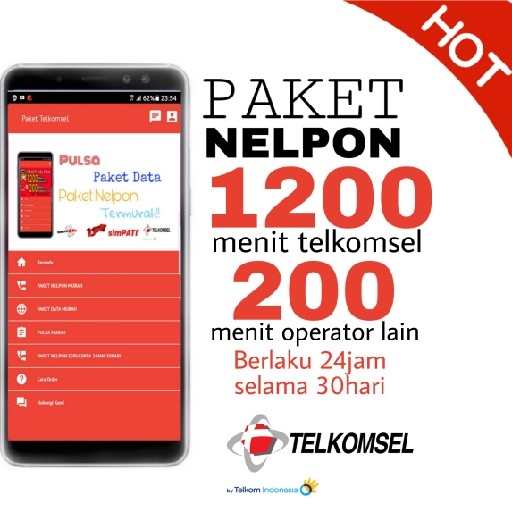Paket NELPON 1200mnt Tsel 200mnt Operator Lain