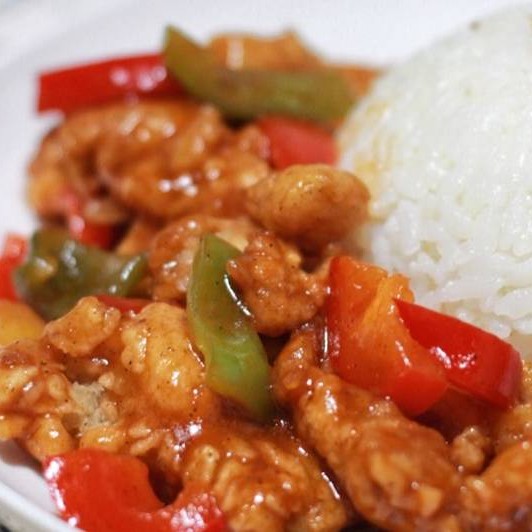 Paket Nasi Ayam Asam Manis