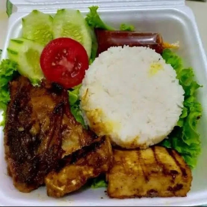 Paket Nasi Ayam Bakar Komplit