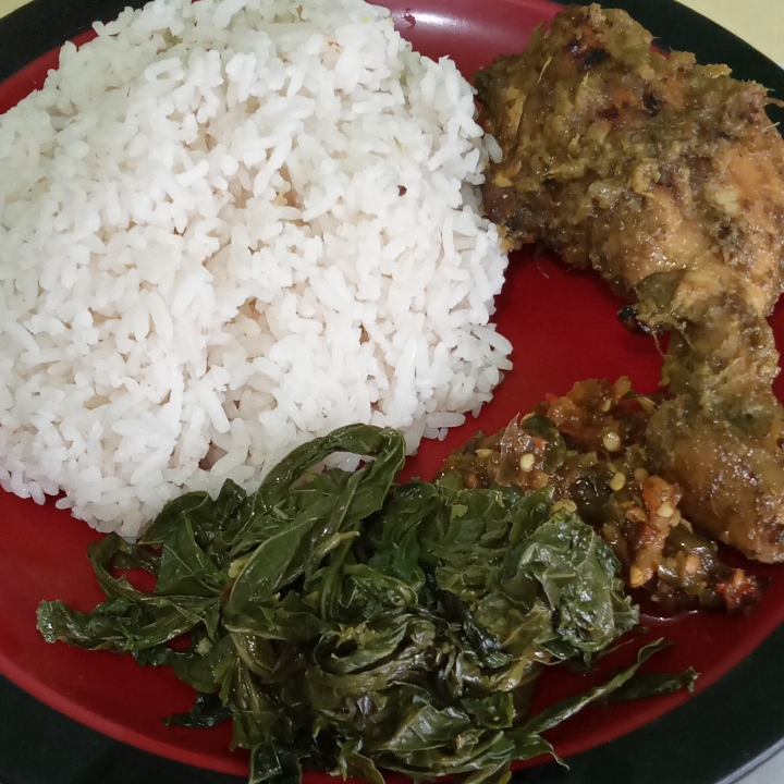 Paket Nasi Ayam Bakar Sayur