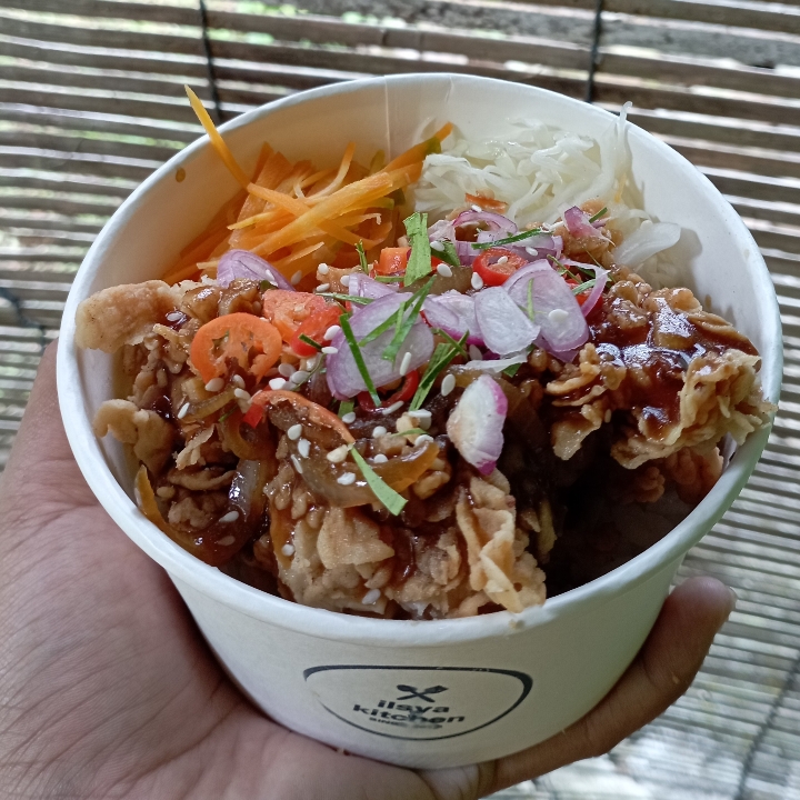Paket Nasi Ayam Black Dan Es