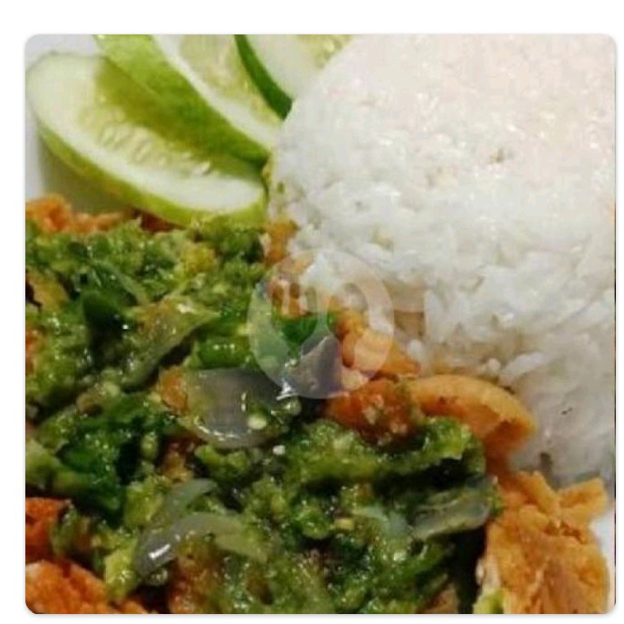 Paket Nasi Ayam Sayap Lombok Ijo