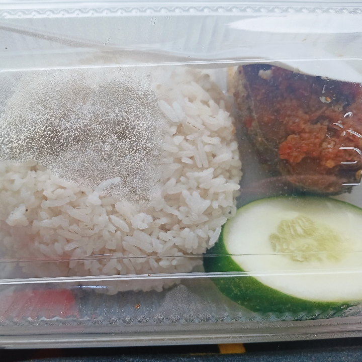 Paket Nasi Ikan Goreng Saus