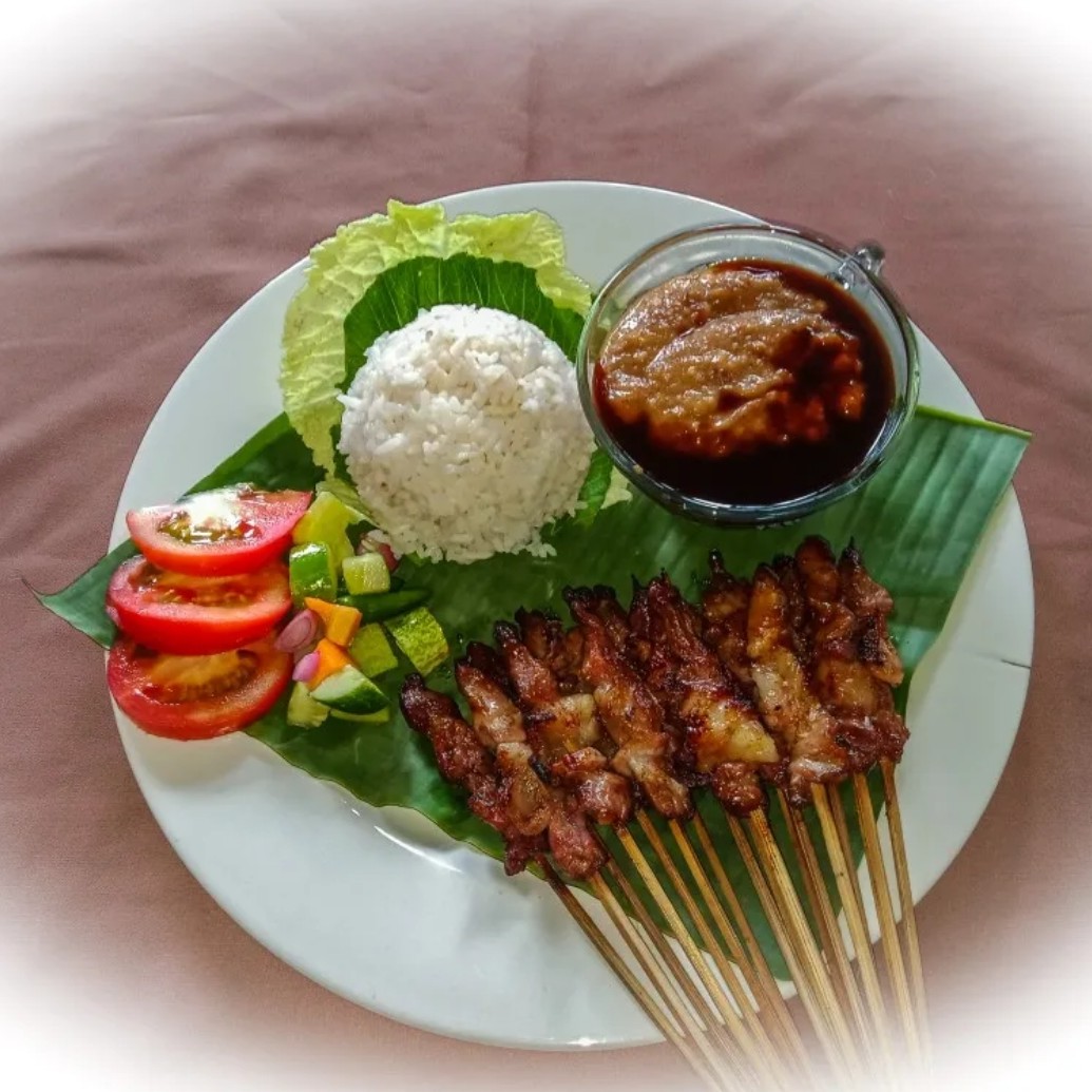 Paket Nasi dan Sate Kambing