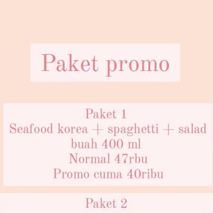Paket Promo 1