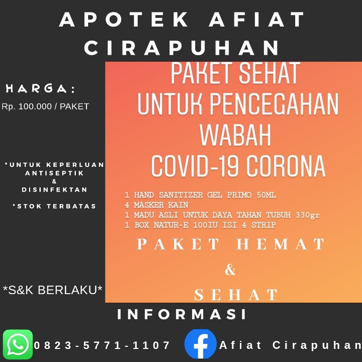 Paket Sehat Pencegahan Wabah Covid-19