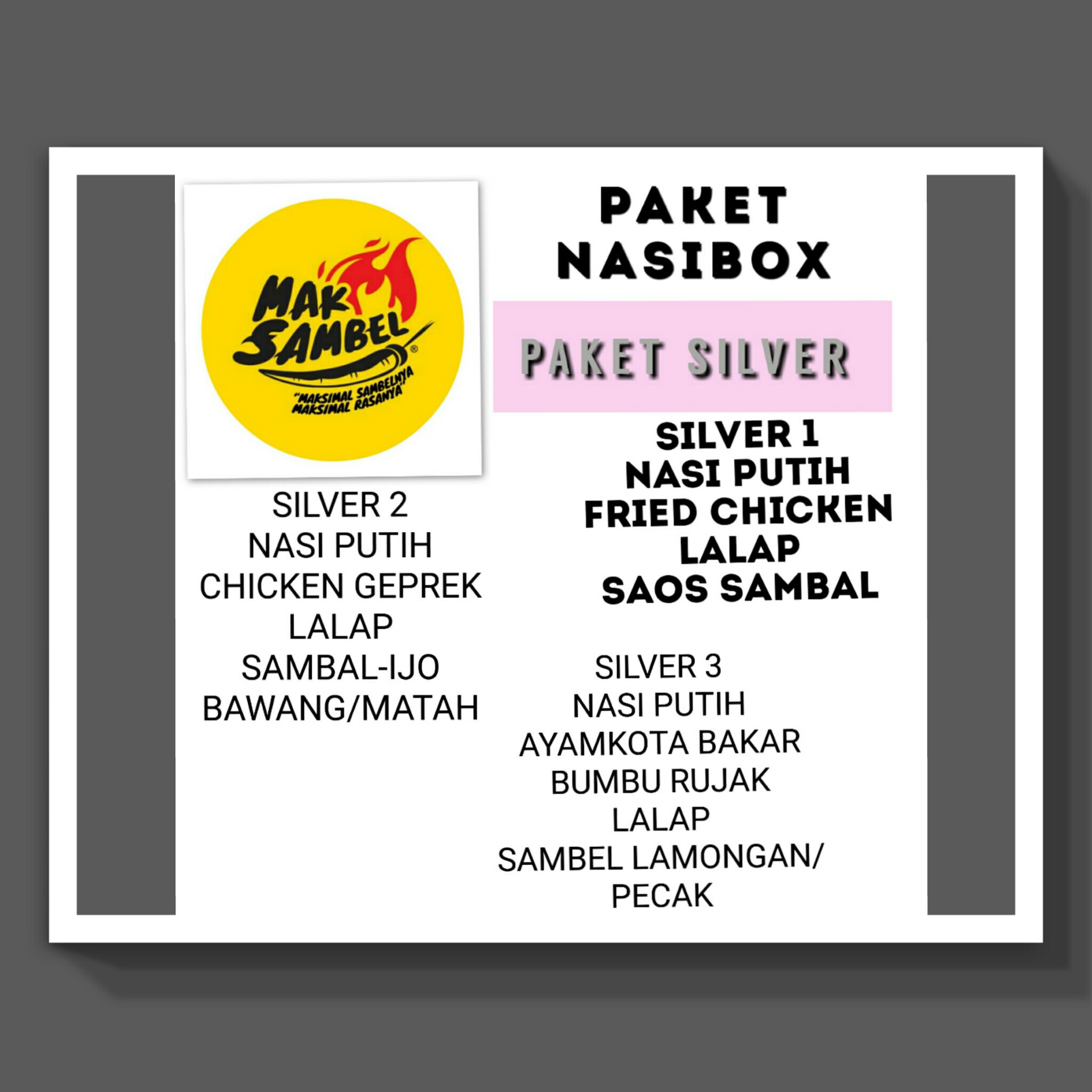 Paket Silver Minim 4box