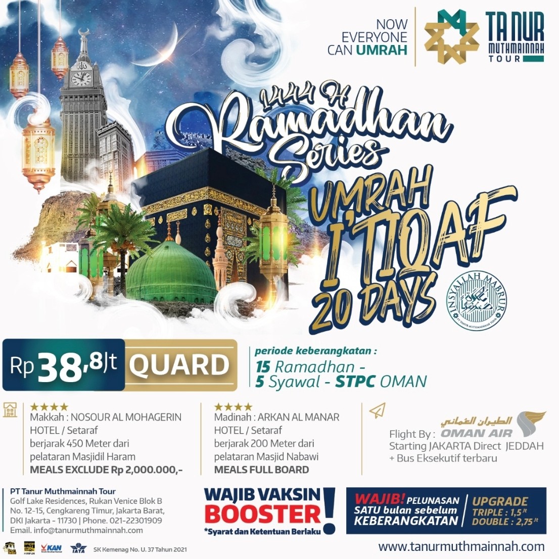 Paket Umroh Ramadhan 20 Hari