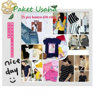 Paket Usaha  Kaos 25pcs