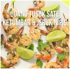 Paket Masak Udang Tusuk Sate dan Jeruk Nipis