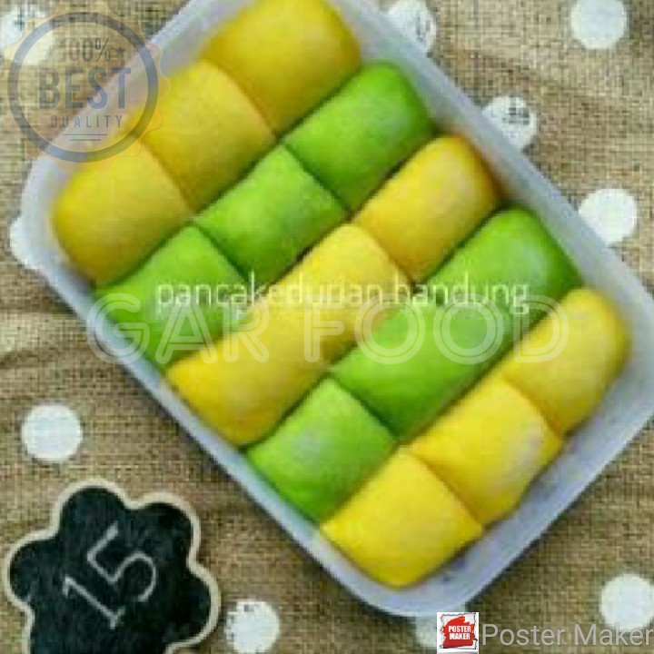 Pancake Durian Pandan Ori