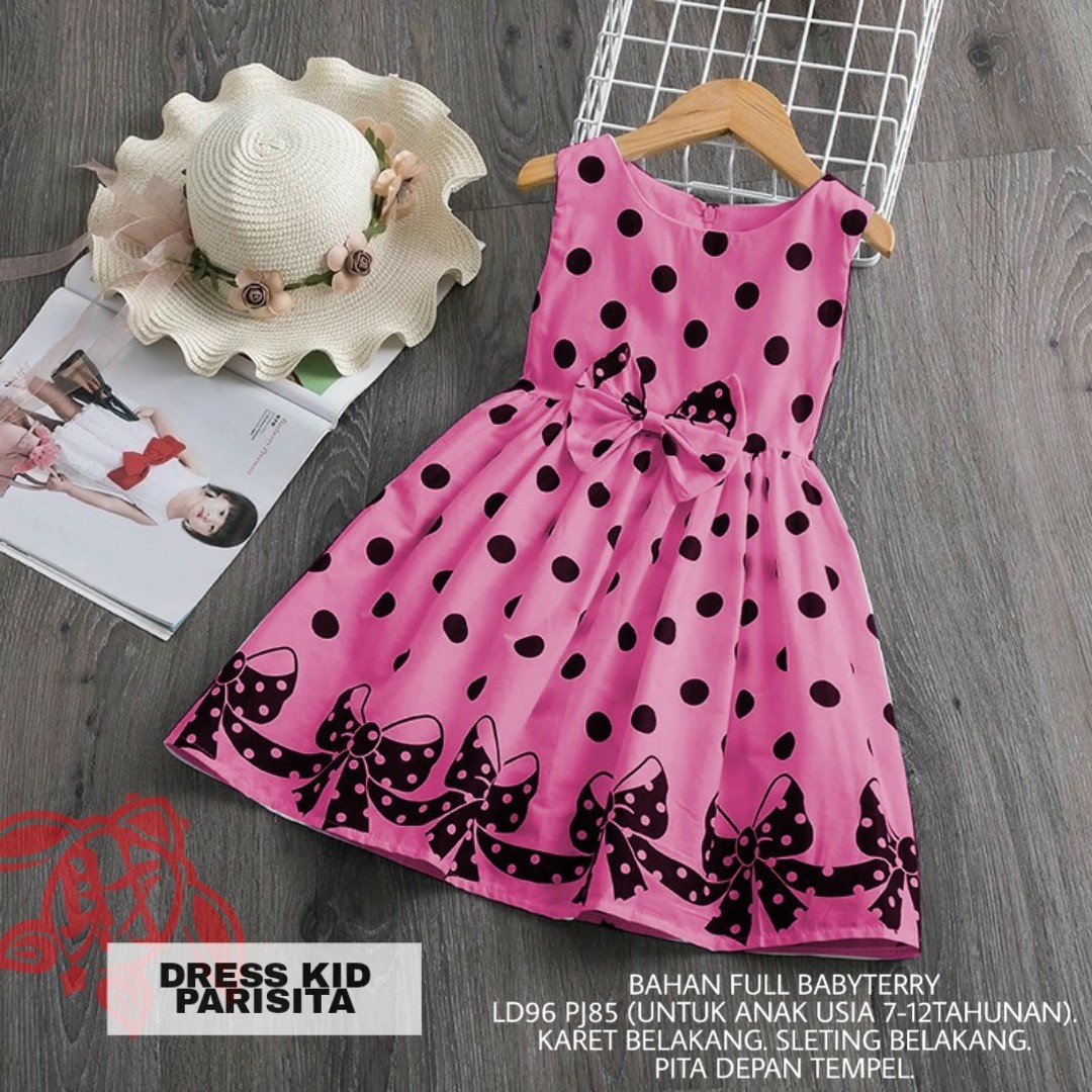 Parisita Dress Kisaran Usia 7-12 Tahun