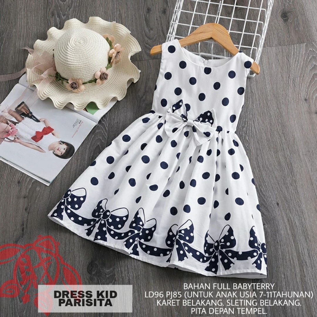 Parisita Dress Kisaran Usia 7-12 Tahun 2