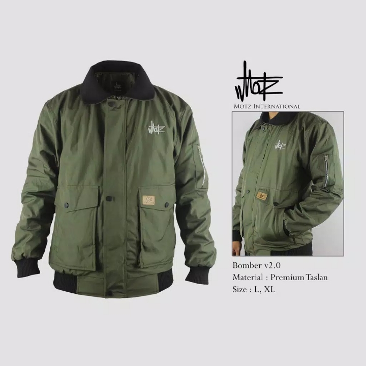 Parka Jacket V20 GREEN ARMY Original By Motz