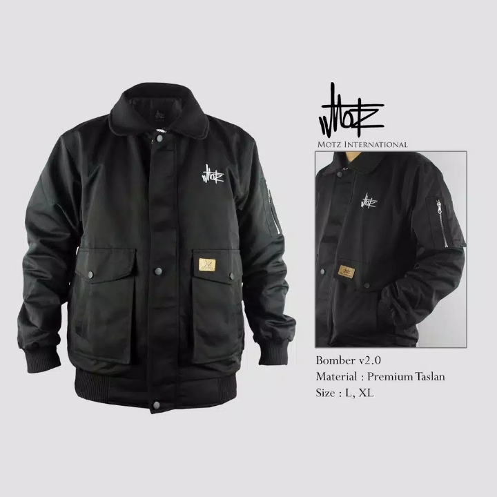 Parka Jacket V20 HITAM Original By Motz