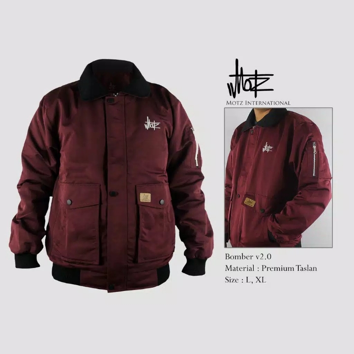 Parka Jacket V20 MAROON Original By Motz