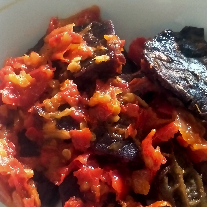 Paru Balado Dengan Nasi Paket Hemat 