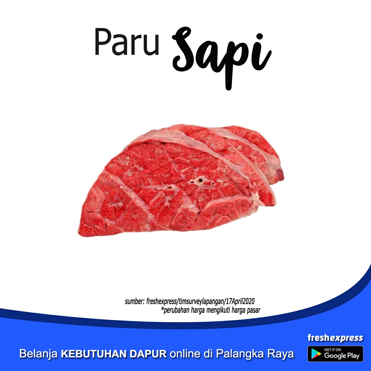 Paru Sapi 250 Gram