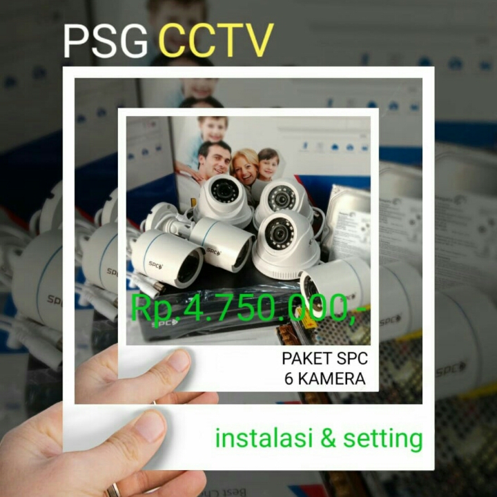 Pasang CCTV 6 Kamera SPC