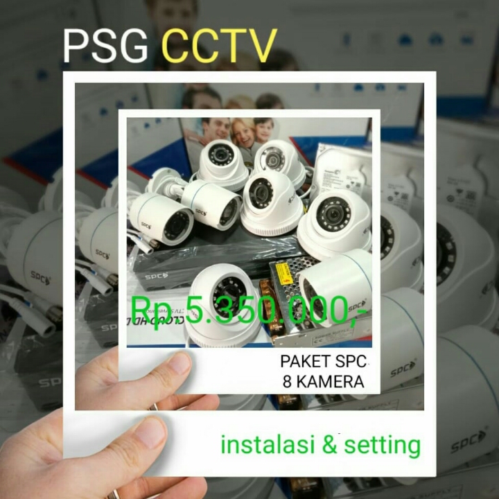 Pasang CCTV 8 Kamera SPC