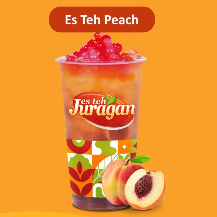 Peach Tea Boba